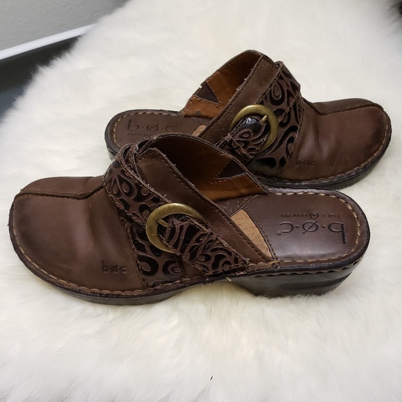 BORN BOC Brown Leather Uppers Mule Clogs S… - Picture 2 of 7